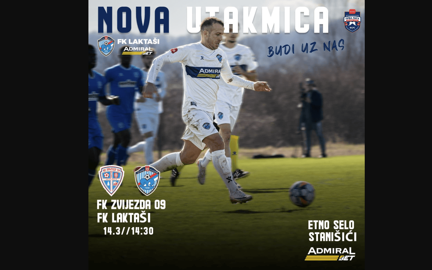 FK Laktaši gostuju kod Zvijezde 09